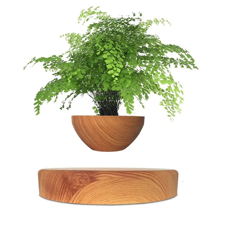 Levitating Air Bonsai Pot Rotation Flower Pot Planter Magnetic Suspension Floating Pot 6