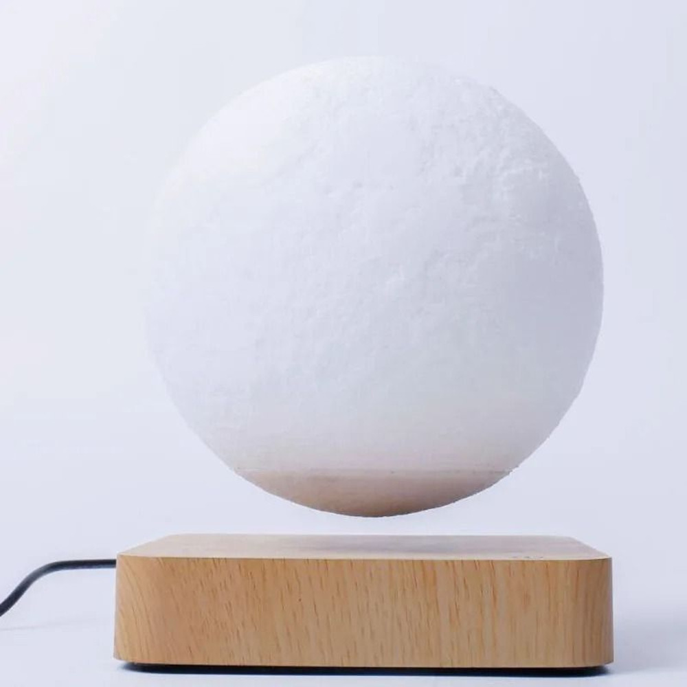 Magnetic Levitation Moon Lamp 3D Printed Floating LED Night Light 5