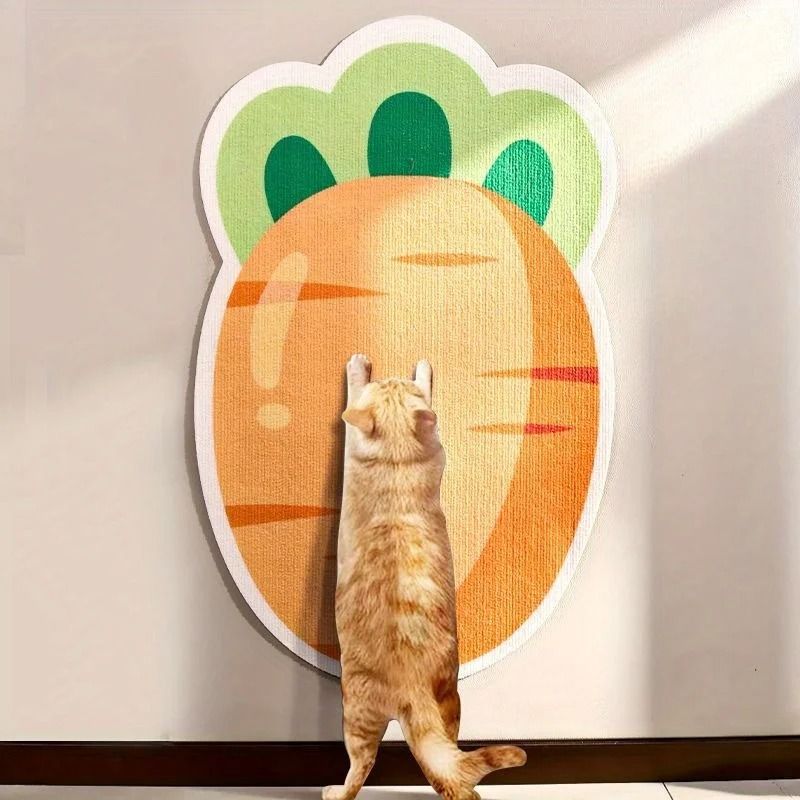 Self Adhesive Cat Scratch Mat Cartoon Design Multi Purpose Pet Mat 0