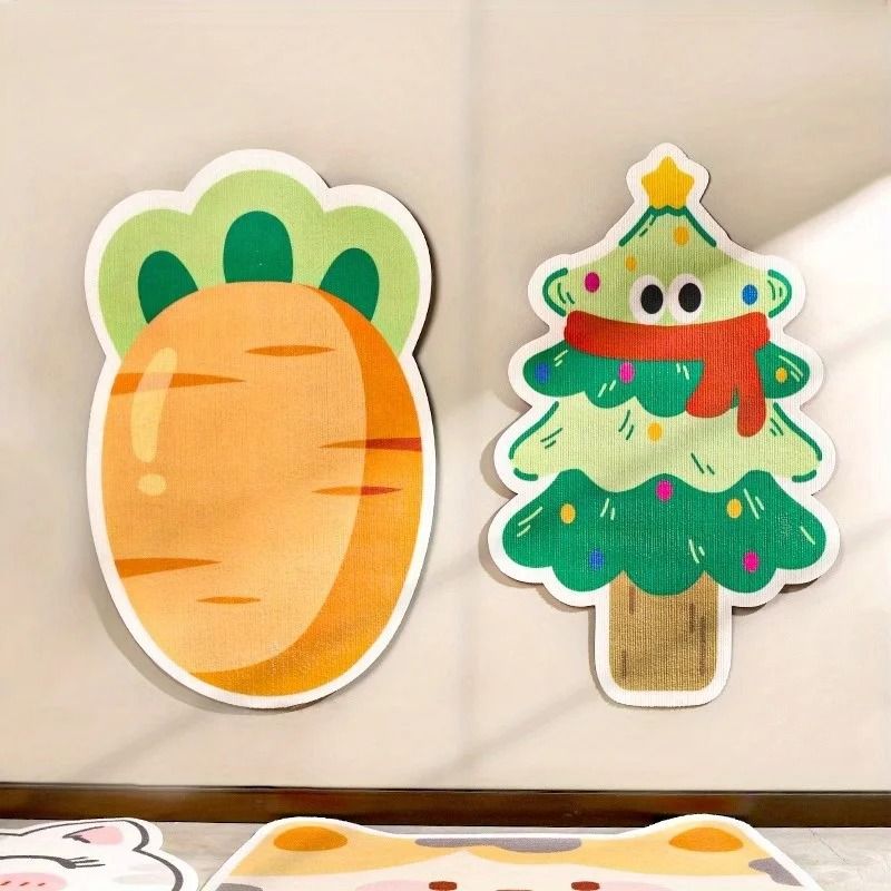 Self Adhesive Cat Scratch Mat Cartoon Design Multi Purpose Pet Mat 4