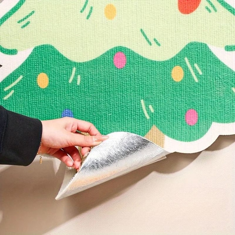 Self Adhesive Cat Scratch Mat Cartoon Design Multi Purpose Pet Mat 5