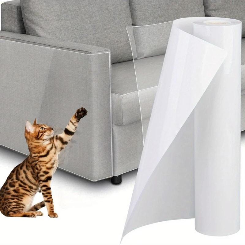 Cat Scratch Deterrent Tape Furniture Protectors Transparent Pet Training Tape 0
