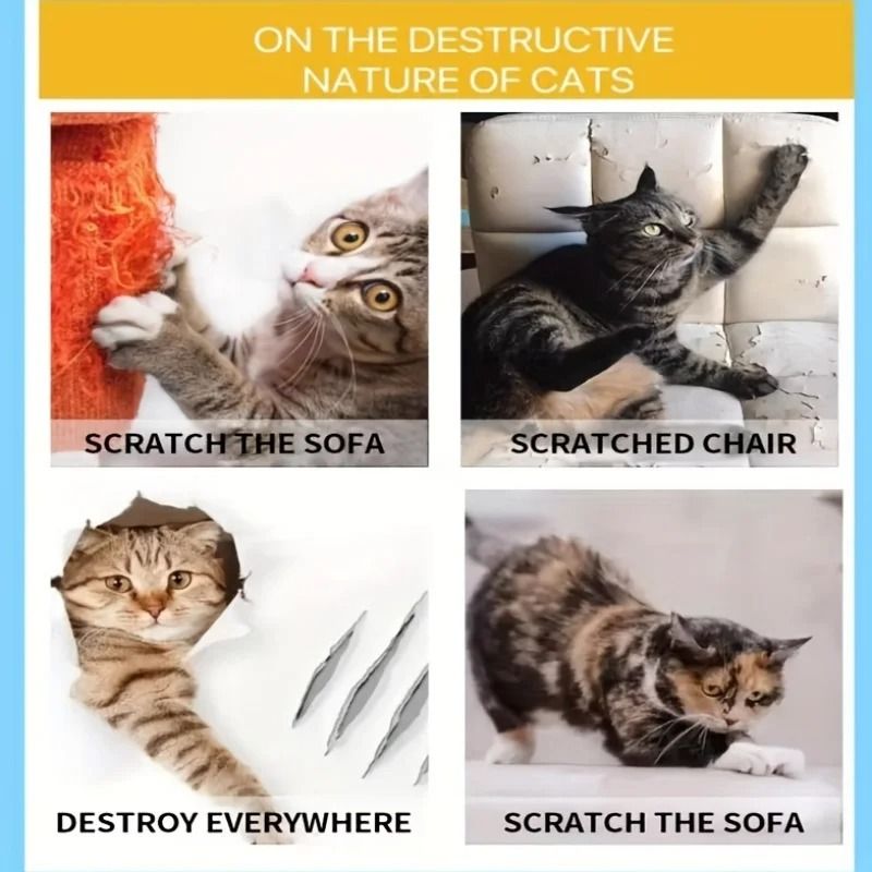 Cat Scratch Deterrent Tape Furniture Protectors Transparent Pet Training Tape 4