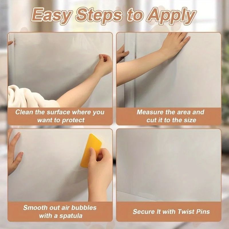 Cat Scratch Deterrent Tape Furniture Protectors Transparent Pet Training Tape 5