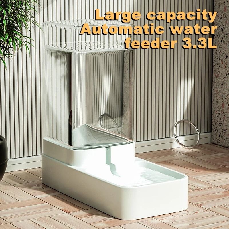 Large Capacity Automatic Cat Feeder And Water Dispenser Gravity Food Storage Container For Cats And 9
