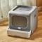 Cat Litter Box With Scoop And Tray Sifting Enclosed Foldable Kitten Toilet 1