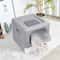 Cat Litter Box With Scoop And Tray Sifting Enclosed Foldable Kitten Toilet 2