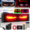 Huge Bright Devil Eyes LED Light Programmable Scrolling LED Sign Flexible Screen For Store And Car 0