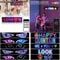 Huge Bright Devil Eyes LED Light Programmable Scrolling LED Sign Flexible Screen For Store And Car 1
