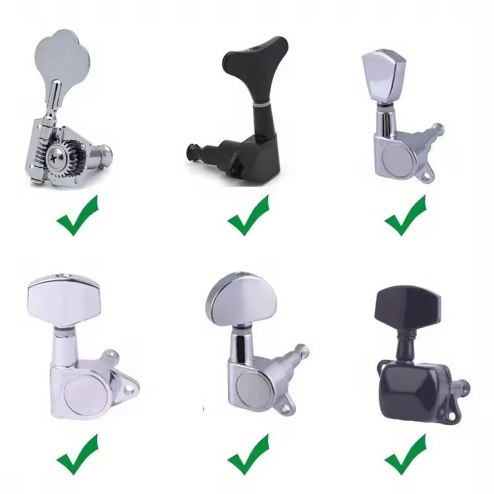 Guitar String Winder Head Electric Drill Tuning Peg Puller Tool ABS Metal 1