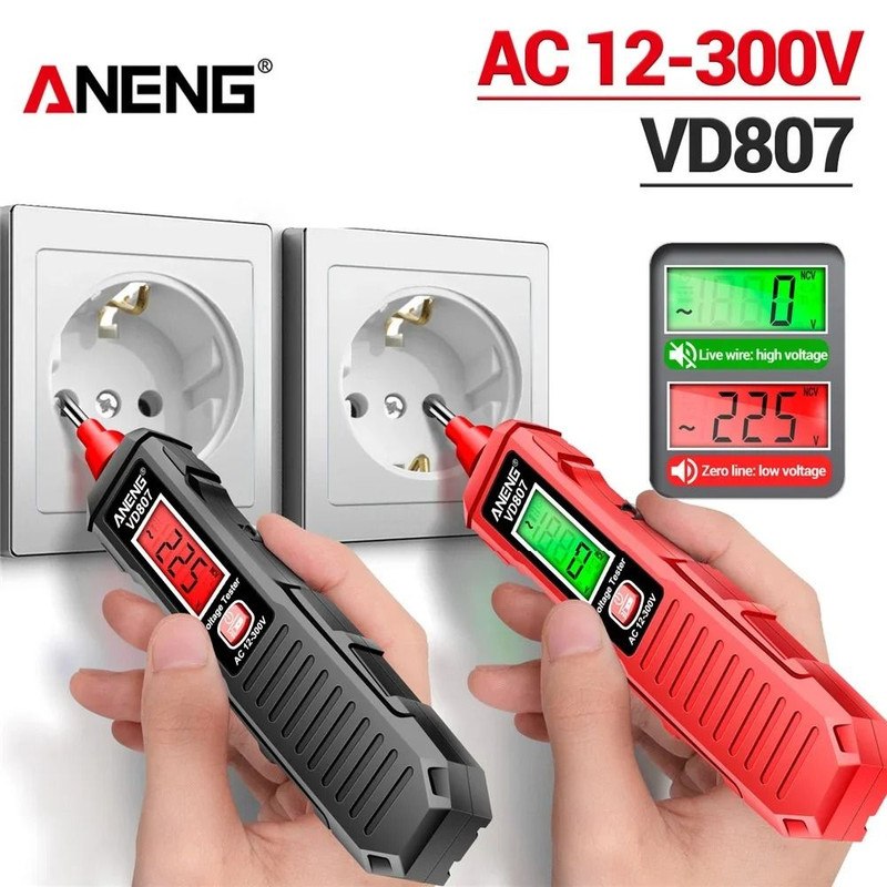 ANENG VD807 Non Contact Voltage Tester Pen AC 12 To 300V NCV Sensor Induction Tool 0