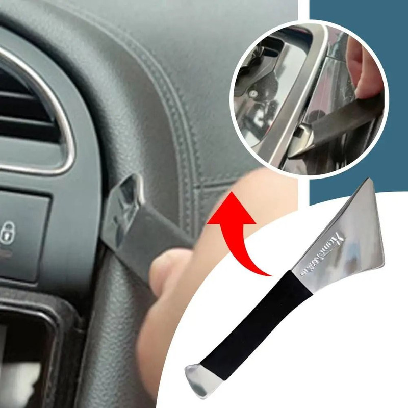 Stainless Steel Skid Plate Car Audio Modification Tool Door Center Console Rearview Mirror Removal  2