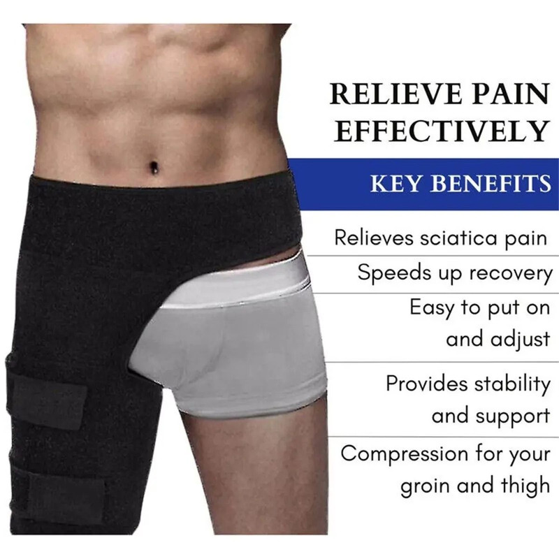 Hip Brace Thigh Compression Sleeve Hamstring And Groin Compression Support Wrap For Hip Pain Relief 1