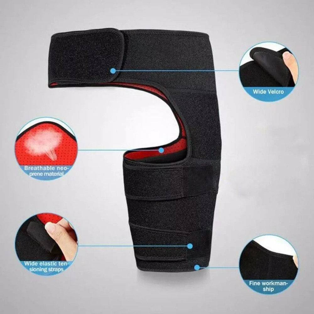 Hip Brace Thigh Compression Sleeve Hamstring And Groin Compression Support Wrap For Hip Pain Relief 2