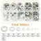 304 Stainless Steel Flat Washers Assortment Set 360 To 580 Pcs For Home Factory Repair And Workshop 1