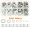 304 Stainless Steel Flat Washers Assortment Set 360 To 580 Pcs For Home Factory Repair And Workshop 2