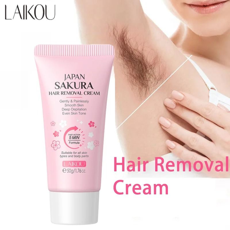 LAIKOU Hair Removal Cream For Intimate Areas Painless Hair Remover Growth Inhibitor 50g 0