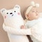 Remote Control Electric Baby Sleep Toy Cartoon Bear Plush Soother Pillow 4