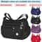 Nylon Fabric Shoulder Crossbody Travel Bag With Multi Compartments 0