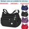 Nylon Fabric Shoulder Crossbody Travel Bag With Multi Compartments 0