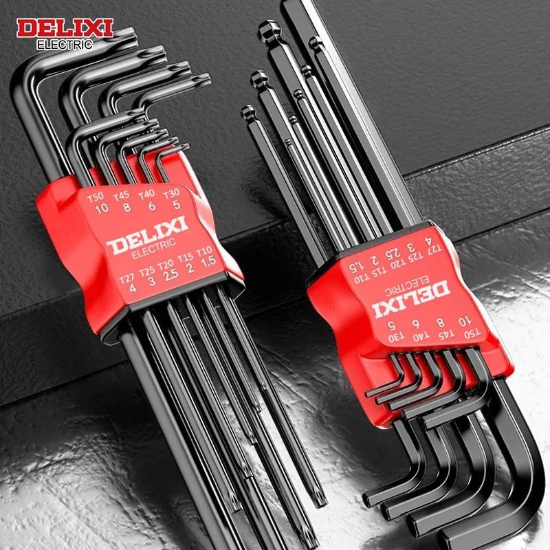 DELIXI Electric Allen Key Set Universal Hex Wrench Metric For Motorcycles And Bicycles 5