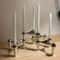 Metal Molecular Structure Candle Holder Nordic Silver Candlestick Centerpiece 0