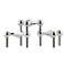 Metal Molecular Structure Candle Holder Nordic Silver Candlestick Centerpiece 9