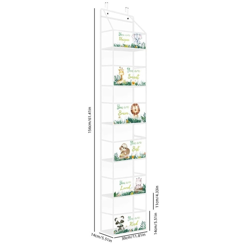 Over The Door Hanging Organizer 4 Layer Or 6 Layer Storage Bag For Cosmetics Bathroom Closet 14