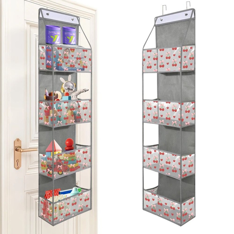 Over The Door Hanging Organizer 4 Layer Or 6 Layer Storage Bag For Cosmetics Bathroom Closet 28