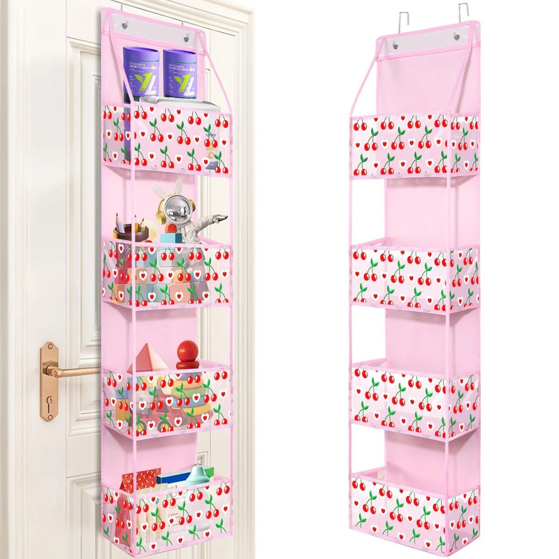 Over The Door Hanging Organizer 4 Layer Or 6 Layer Storage Bag For Cosmetics Bathroom Closet 29