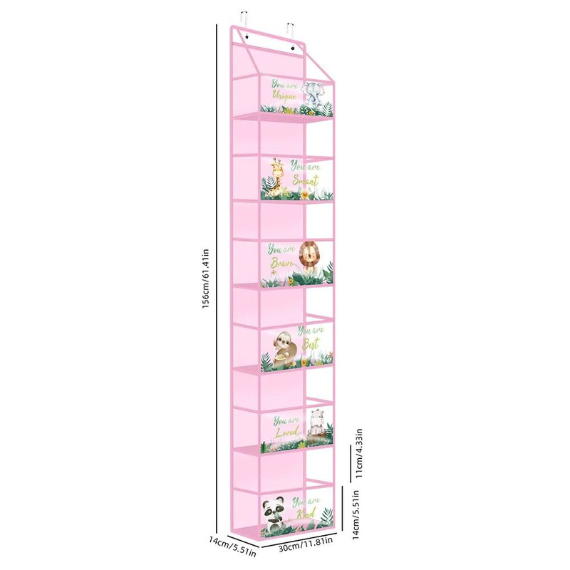 Over The Door Hanging Organizer 4 Layer Or 6 Layer Storage Bag For Cosmetics Bathroom Closet 18