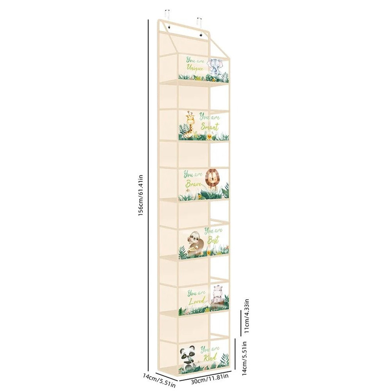 Over The Door Hanging Organizer 4 Layer Or 6 Layer Storage Bag For Cosmetics Bathroom Closet 20