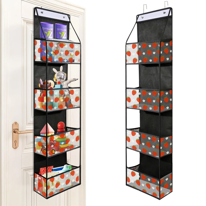 Over The Door Hanging Organizer 4 Layer Or 6 Layer Storage Bag For Cosmetics Bathroom Closet 25