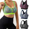 Women Sports Bra Front Zipper Breathable High Impact Yoga Running Vest 0