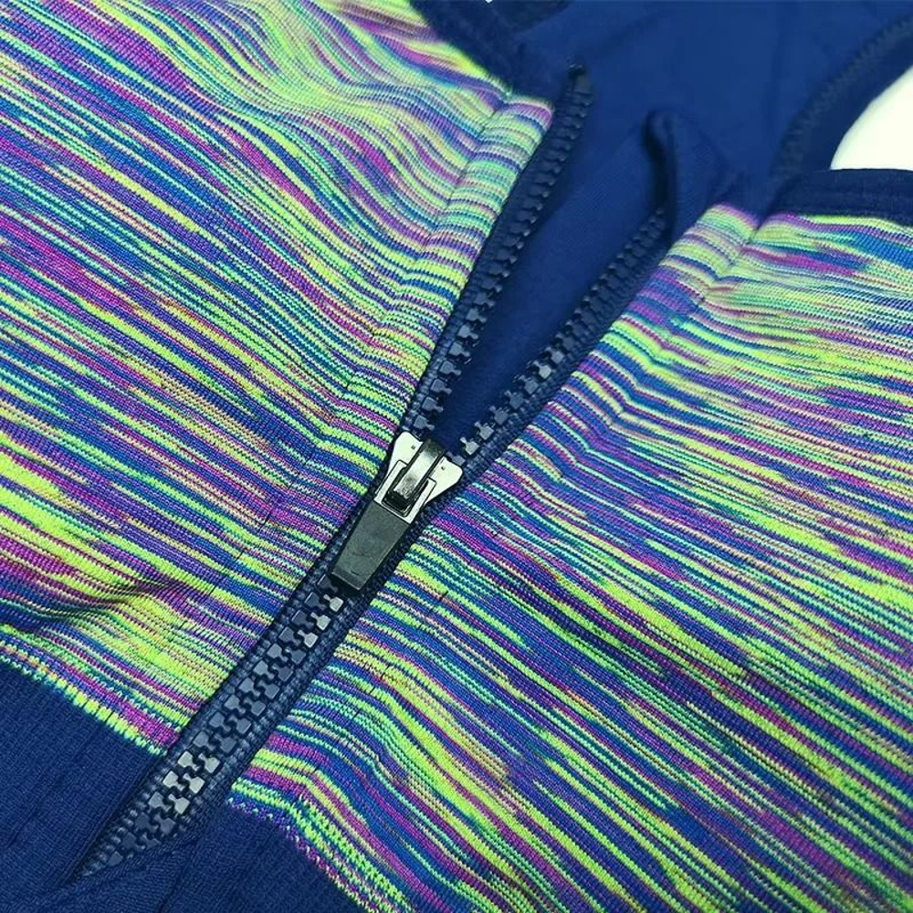 Women Sports Bra Front Zipper Breathable High Impact Yoga Running Vest 4