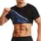 Men Sauna Sweat Short Sleeve Heat Trapping Shirt 5