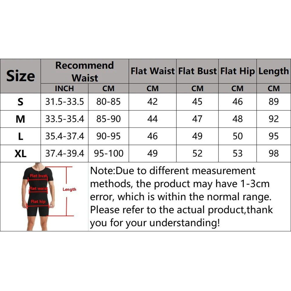 Men Sauna Suit Hot Sweating Jumpsuit Waist Trainer Weight Loss Bodysuit 3
