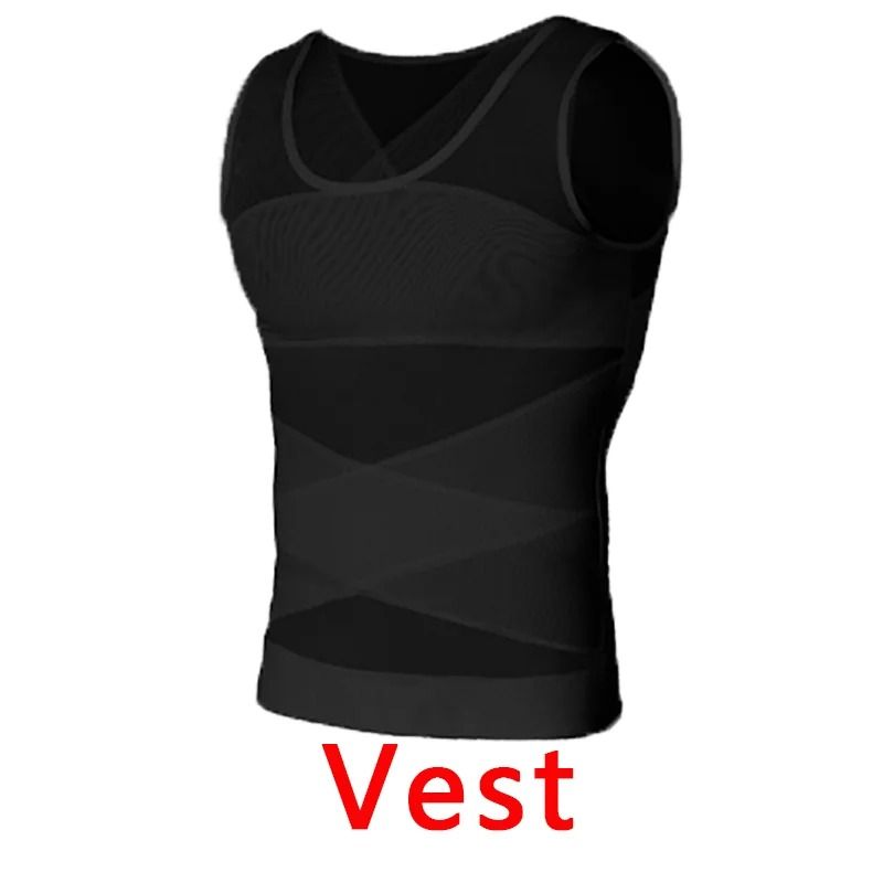 Men Compression Sports Vest Tight Base Layer Sleeveless Shirt For Fitness 6