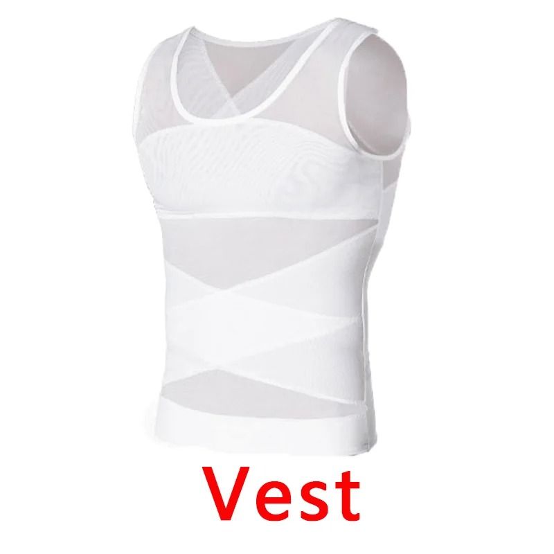 Men Compression Sports Vest Tight Base Layer Sleeveless Shirt For Fitness 7