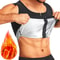 Men Slimming Sauna Vest Waist Trainer Zipper Shaper For Sweat And Fat Burning 0