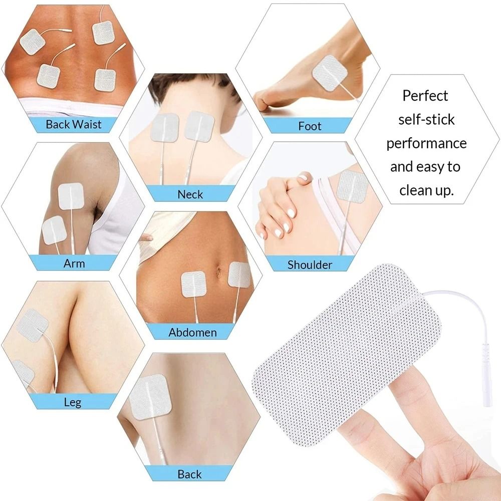 Body Physiotherapy TENS Electrode Pads 10 20 50 PCS Muscle Stimulator Massage Patches 2