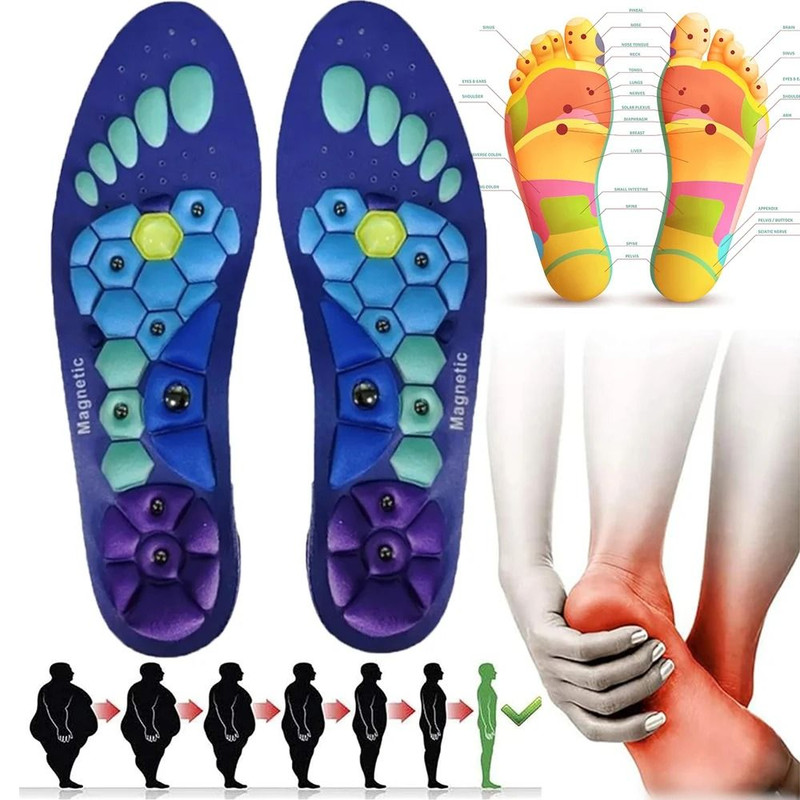 Orthopedic Arch Support Insoles With Magnetic Acupressure And Shock Absorption 0