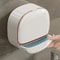 Wall Mounted Waterproof Soap Box With Lid For Bathroom Storage 1