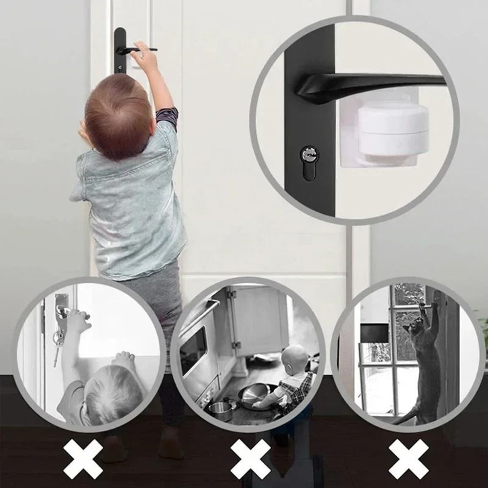 Universal Door Lever Lock For Children Baby Safety Protection 2