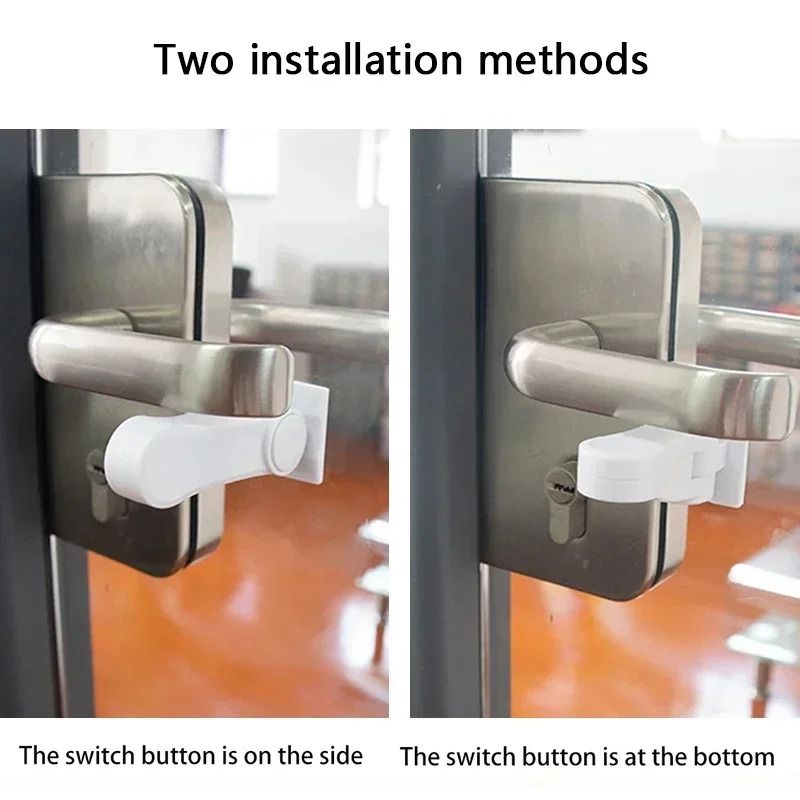 Universal Door Lever Lock For Children Baby Safety Protection 4