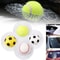 3D Sports Ball Car Window Sticker Broken Glass Decal 1