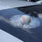3D Sports Ball Car Window Sticker Broken Glass Decal 4