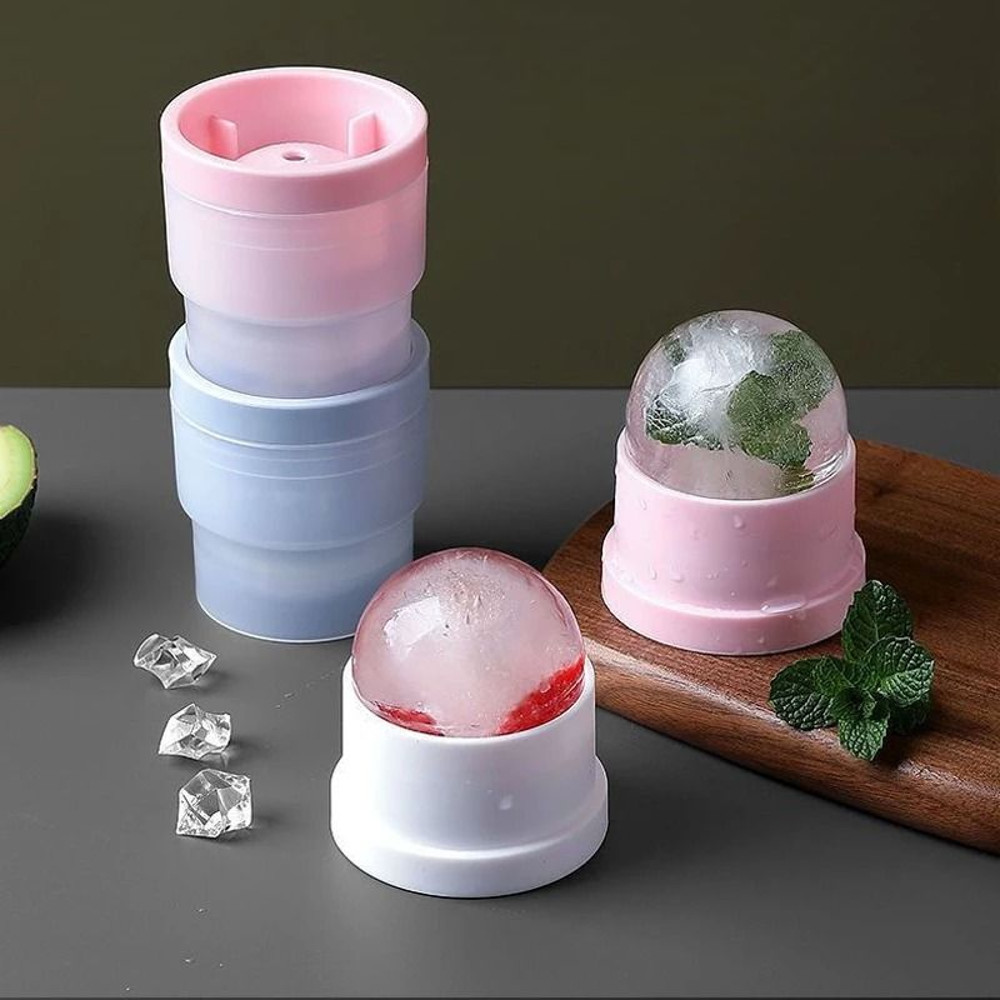 Silicone Round Ice Mold Maker For Whiskey And Cocktails 5