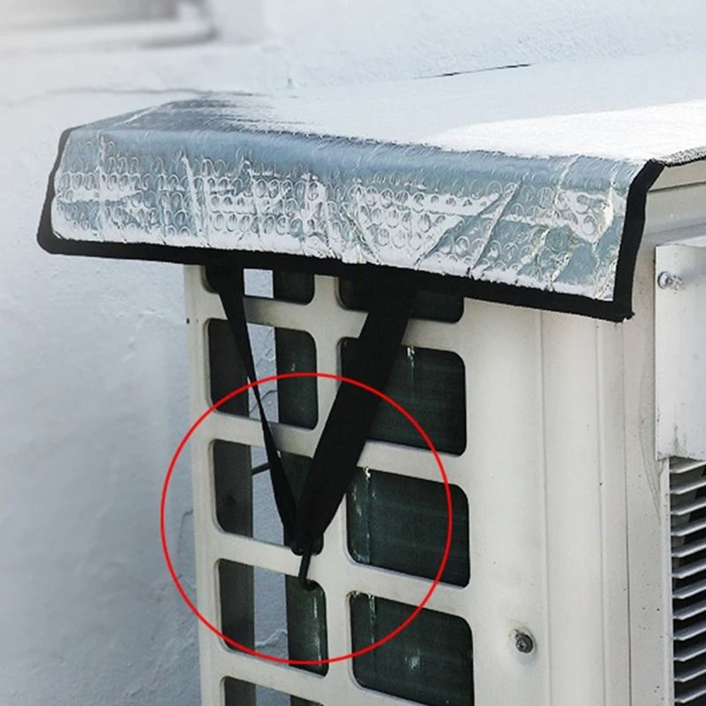 Rainproof Temperature Reducing Air Conditioning Cover Waterproof Sun Proof Heat Insulating Top Prot 3