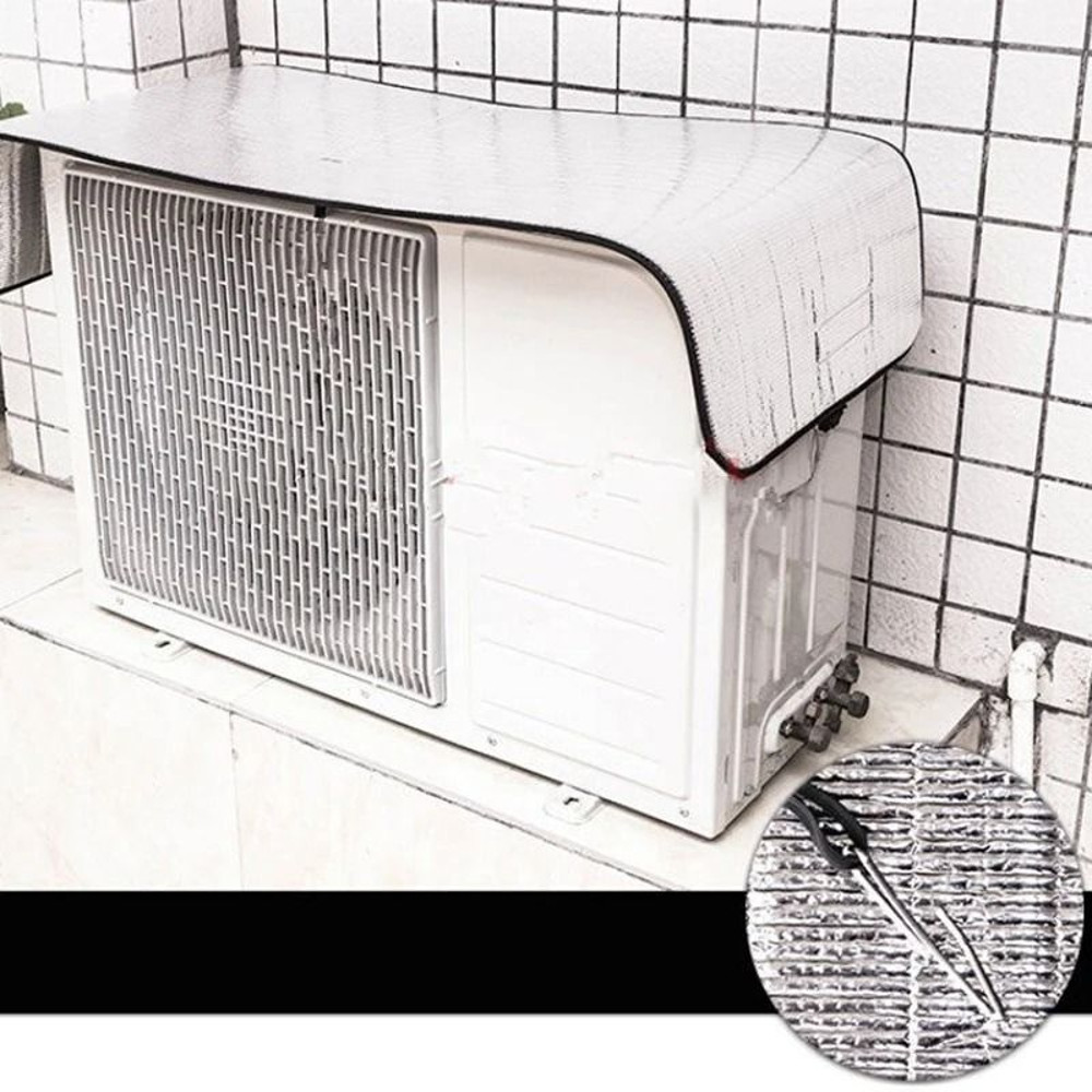 Rainproof Temperature Reducing Air Conditioning Cover Waterproof Sun Proof Heat Insulating Top Prot 4